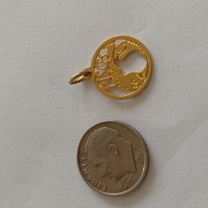 Goldbond Pisces Zodiac Pendant